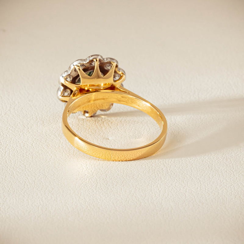 Deja Vu 18ct Yellow Gold 2.20ct Green Sapphire Ring - Ring - Walker & Hall
