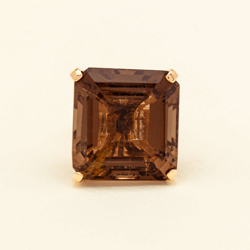 Deja Vu 12ct Rose Gold Smoky Quartz Cocktail Ring - Ring - Walker & Hall