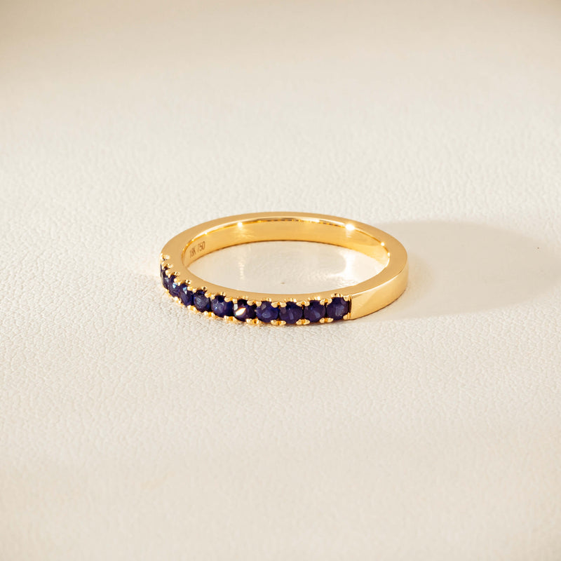 18ct Yellow Gold Sapphire Bella Band - Ring - Walker & Hall