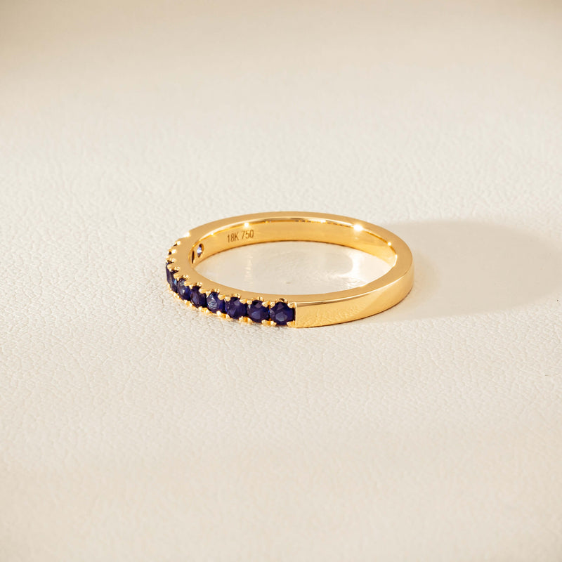 18ct Yellow Gold Sapphire Bella Band - Ring - Walker & Hall