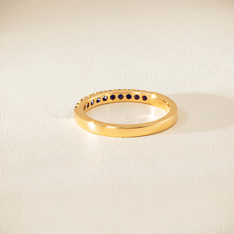 18ct Yellow Gold Sapphire Bella Band - Ring - Walker & Hall