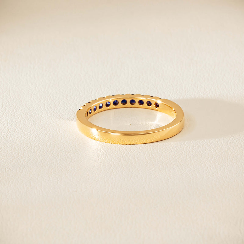 18ct Yellow Gold Sapphire Bella Band - Ring - Walker & Hall