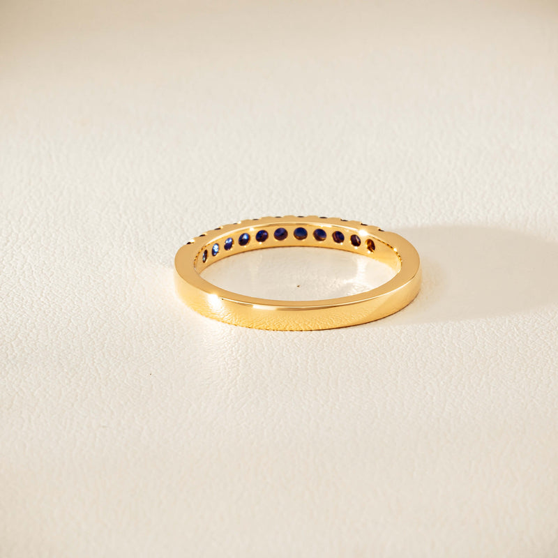 18ct Yellow Gold Sapphire Bella Band - Ring - Walker & Hall