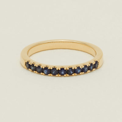 18ct Yellow Gold Sapphire Bella Band