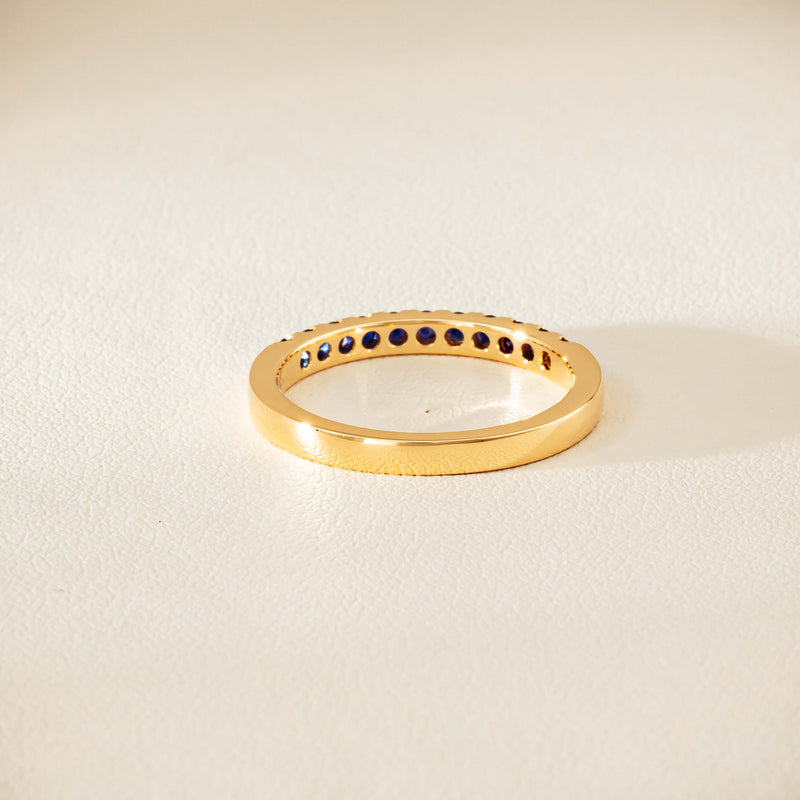 18ct Yellow Gold Sapphire Bella Band - Ring - Walker & Hall