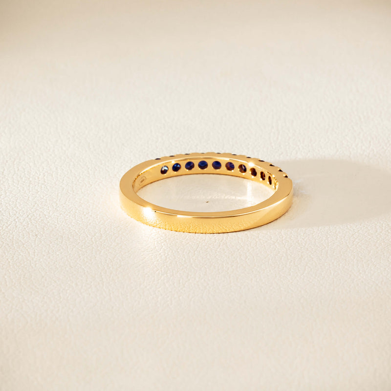 18ct Yellow Gold Sapphire Bella Band - Ring - Walker & Hall