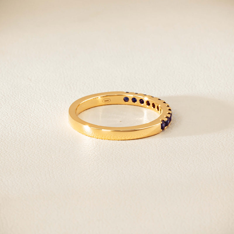 18ct Yellow Gold Sapphire Bella Band - Ring - Walker & Hall