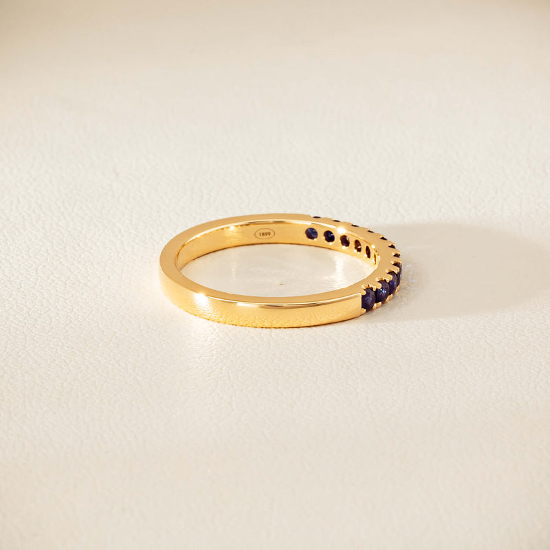 18ct Yellow Gold Sapphire Bella Band - Ring - Walker & Hall