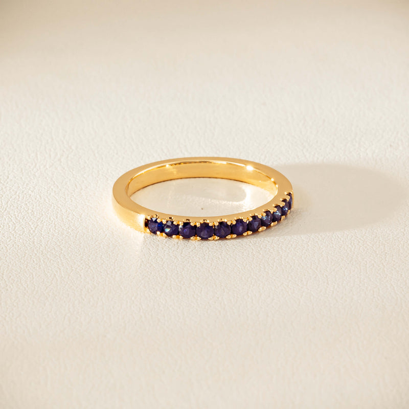 18ct Yellow Gold Sapphire Bella Band - Ring - Walker & Hall