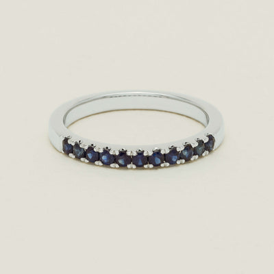 18ct White Gold Sapphire Bella Band