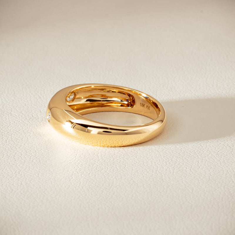 18ct Yellow Gold .43ct Sapphire & Diamond Kylie Ring