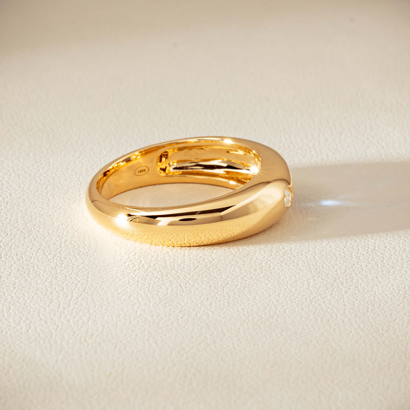 18ct Yellow Gold .43ct Sapphire & Diamond Kylie Ring