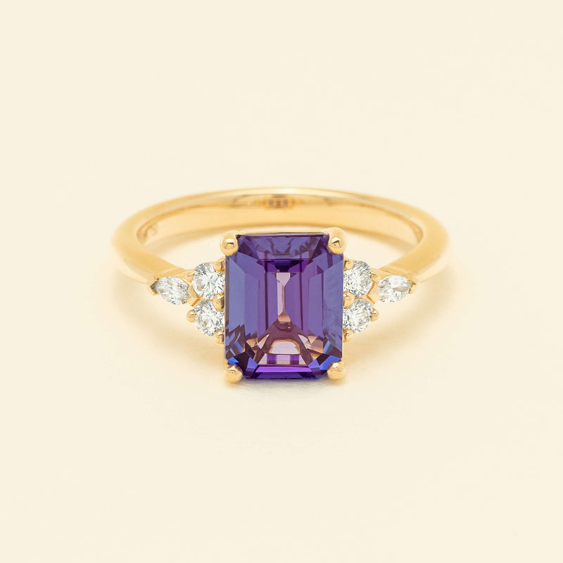 18ct Yellow Gold 2.88ct Tanzanite & Diamond Oriana Ring