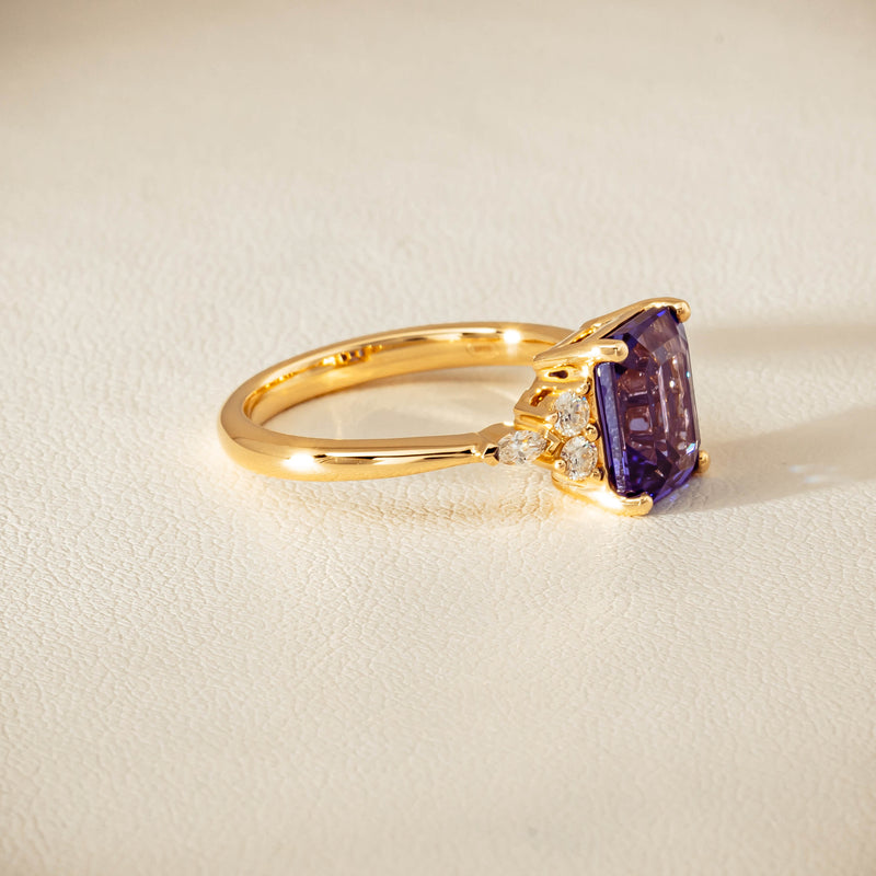 18ct Yellow Gold 2.88ct Tanzanite & Diamond Oriana Ring