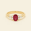18ct Yellow Gold 1.10ct Ruby & Diamond Oriana Ring