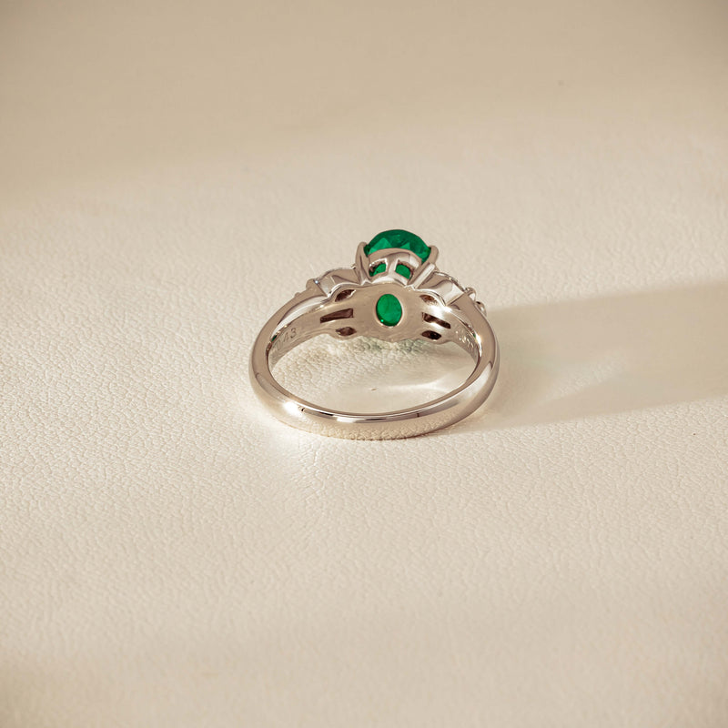 Deja Vu Platinum 1.67ct Emerald & Diamond Ring - Ring - Walker & Hall