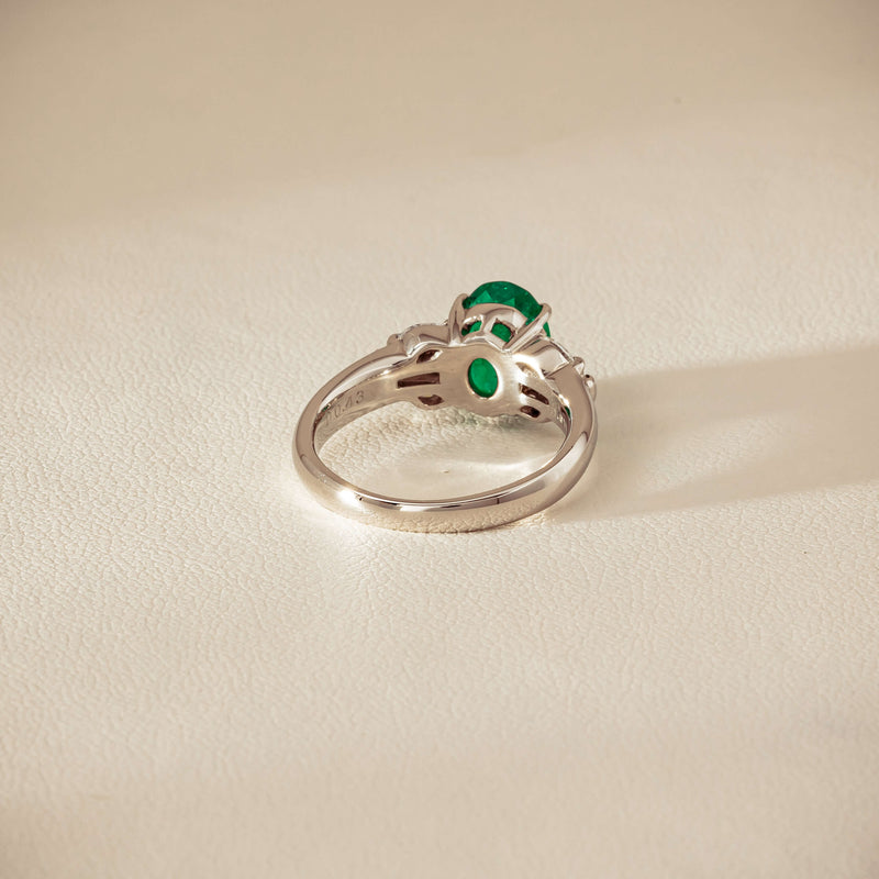 Deja Vu Platinum 1.67ct Emerald & Diamond Ring - Ring - Walker & Hall