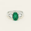 Deja Vu Platinum 1.67ct Emerald & Diamond Ring - Ring - Walker & Hall