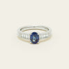 Deja Vu Platinum 1.19ct Oval Sapphire & Diamond Ring - Ring - Walker & Hall