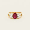 Deja Vu 18ct Yellow Gold 1.36ct Ruby & Diamond Ring