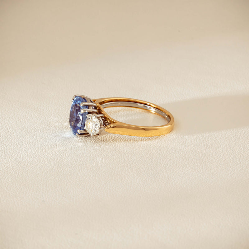 Deja Vu 18ct Yellow Gold 3.67ct Sapphire & Diamond Ring - Ring - Walker & Hall