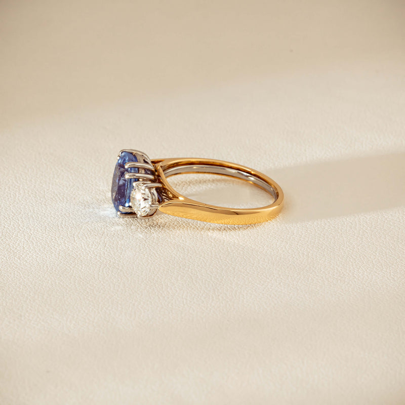Deja Vu 18ct Yellow Gold 3.67ct Sapphire & Diamond Ring - Ring - Walker & Hall