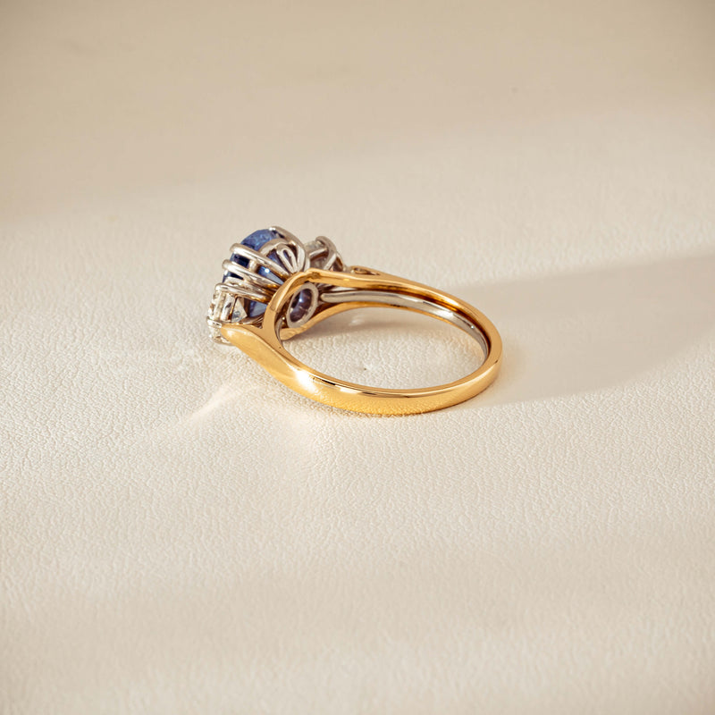 Deja Vu 18ct Yellow Gold 3.67ct Sapphire & Diamond Ring - Ring - Walker & Hall