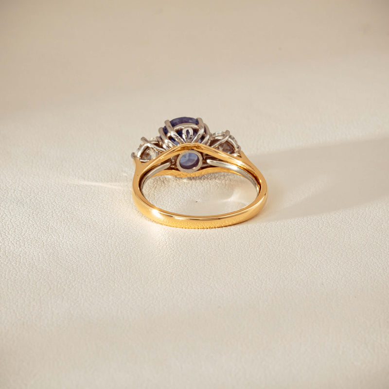 Deja Vu 18ct Yellow Gold 3.67ct Sapphire & Diamond Ring - Ring - Walker & Hall
