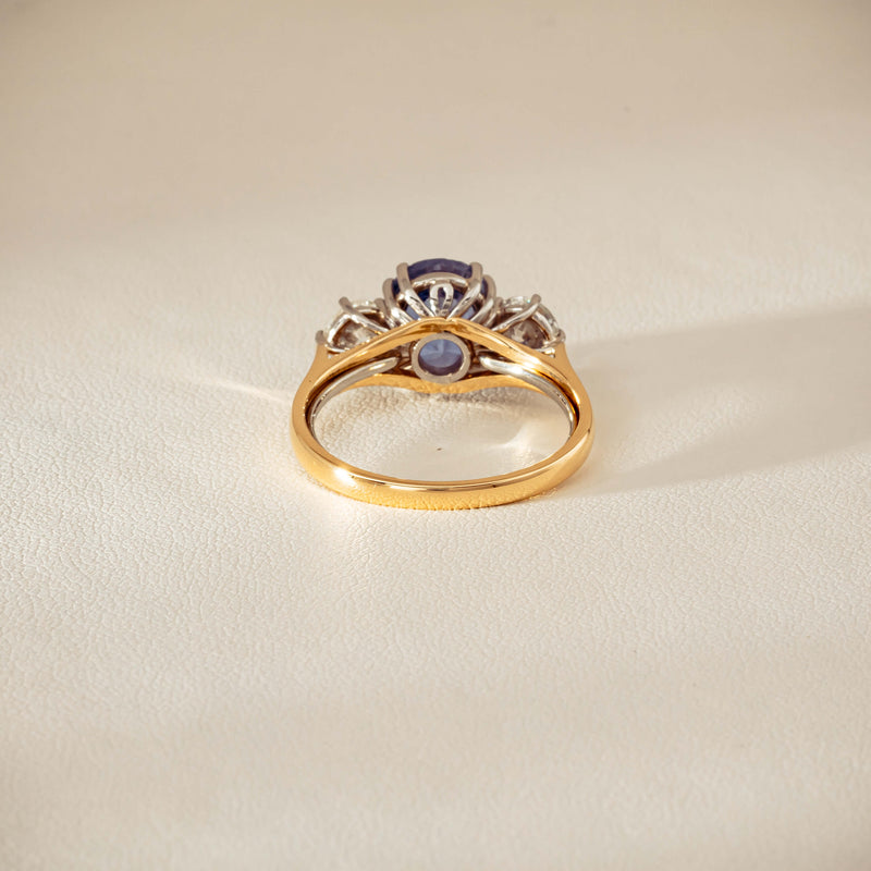 Deja Vu 18ct Yellow Gold 3.67ct Sapphire & Diamond Ring - Ring - Walker & Hall