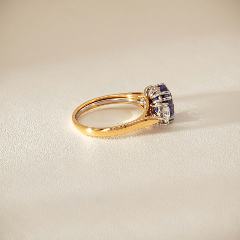 Deja Vu 18ct Yellow Gold 3.67ct Sapphire & Diamond Ring - Ring - Walker & Hall