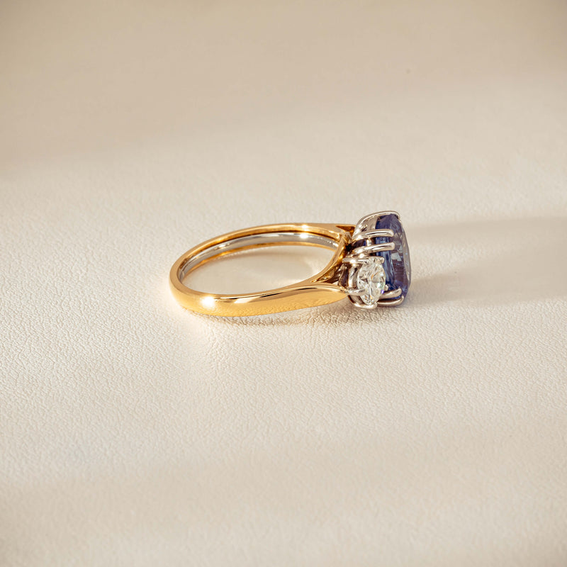 Deja Vu 18ct Yellow Gold 3.67ct Sapphire & Diamond Ring - Ring - Walker & Hall
