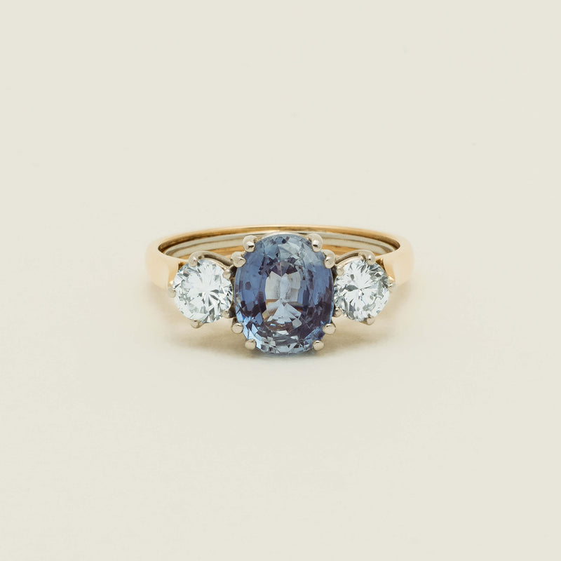 Deja Vu 18ct Yellow Gold 3.67ct Sapphire & Diamond Ring - Ring - Walker & Hall