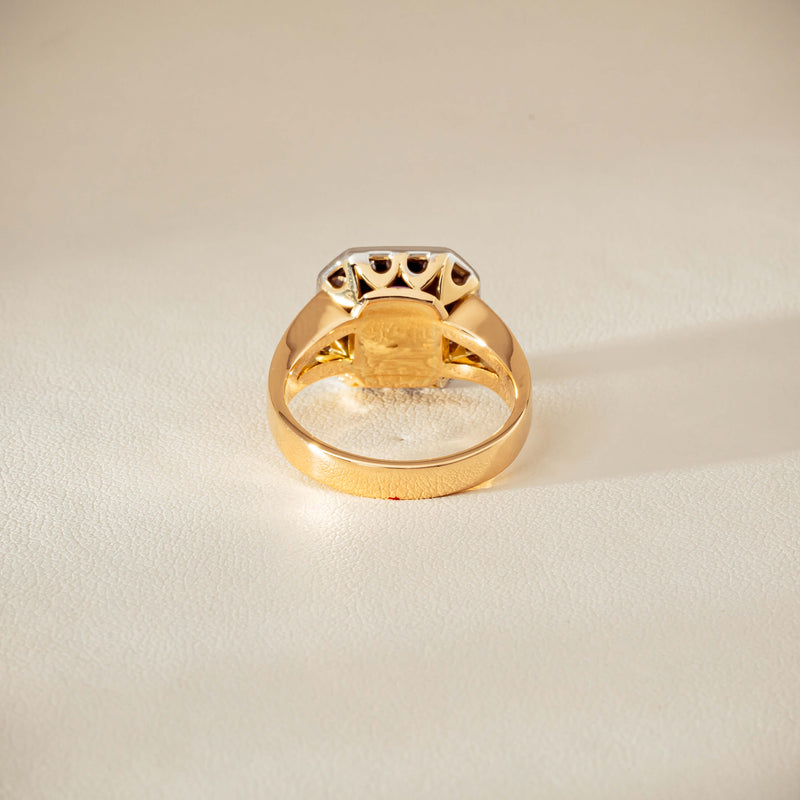 Deja Vu 18ct Yellow Gold 2.00ct Pink Sapphire Halo Ring - Ring - Walker & Hall