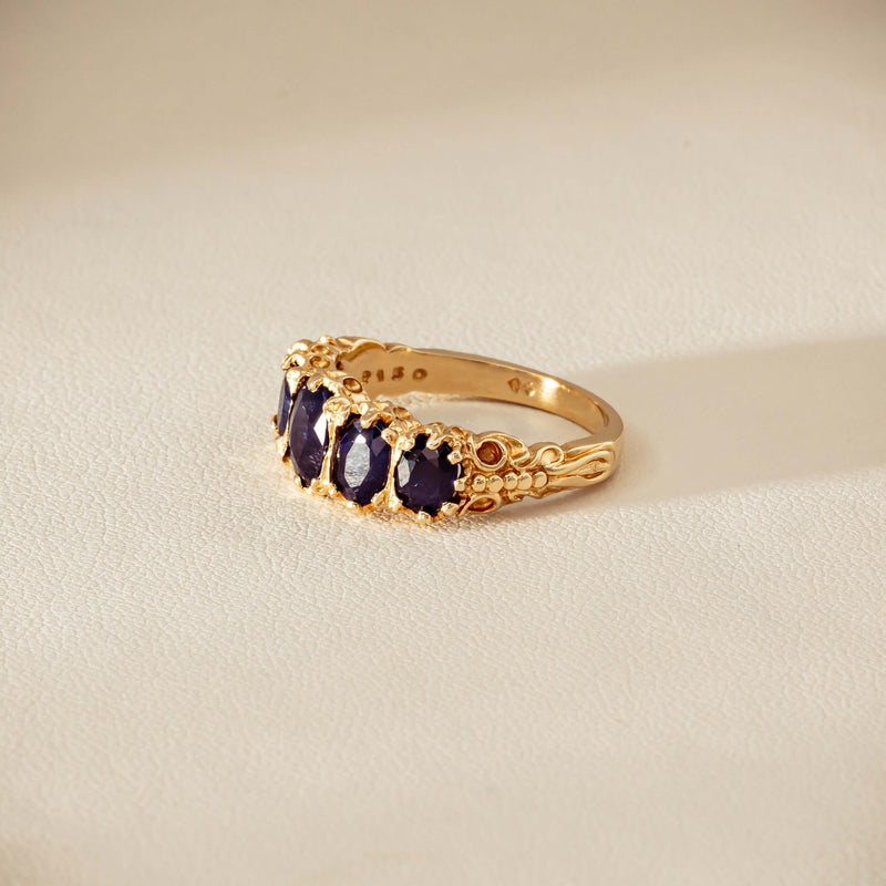 Deja Vu 14ct Yellow Gold 3.00ct Sapphire Ring - Ring - Walker & Hall