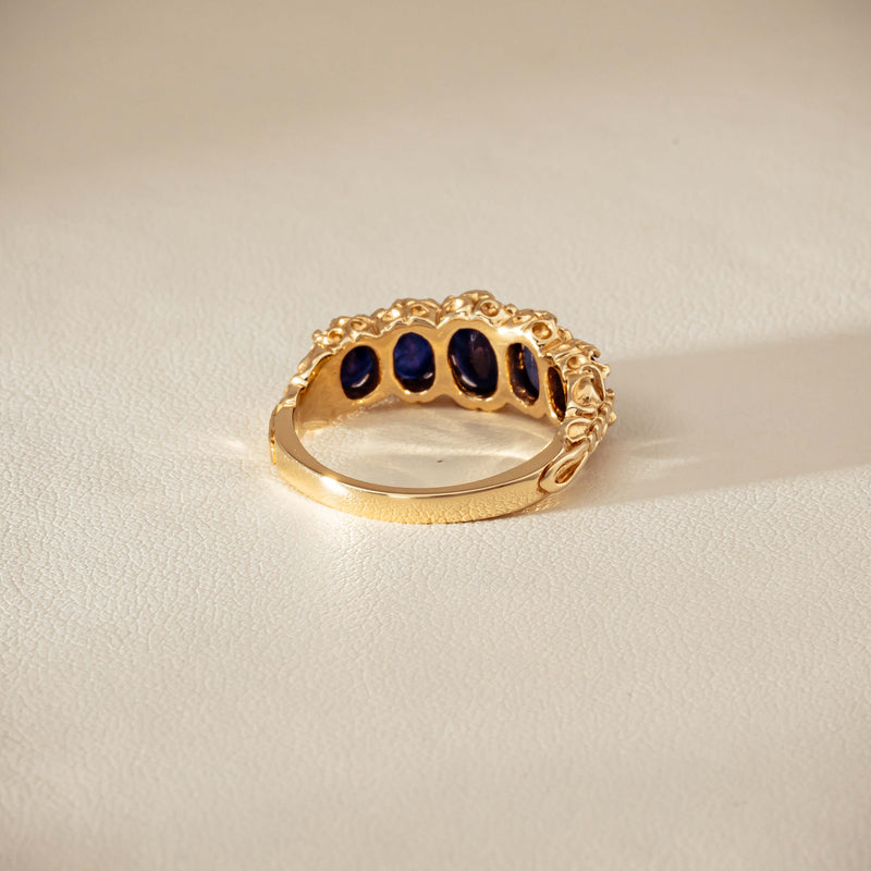 Deja Vu 14ct Yellow Gold 3.00ct Sapphire Ring - Ring - Walker & Hall