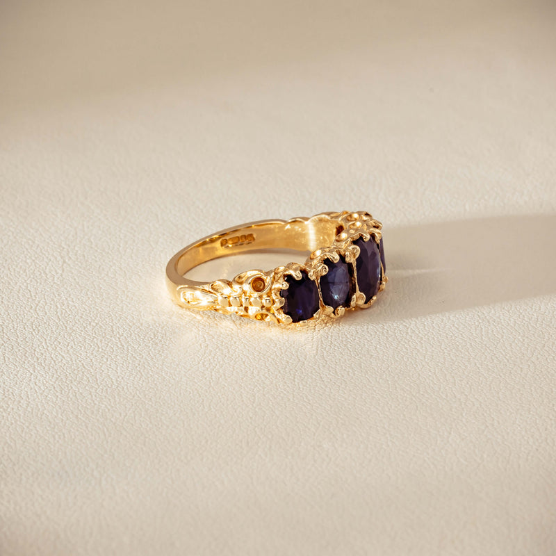 Deja Vu 14ct Yellow Gold 3.00ct Sapphire Ring - Ring - Walker & Hall