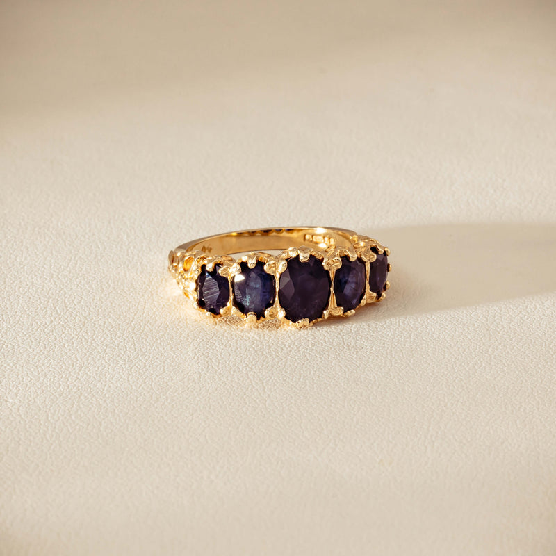 Deja Vu 14ct Yellow Gold 3.00ct Sapphire Ring - Ring - Walker & Hall
