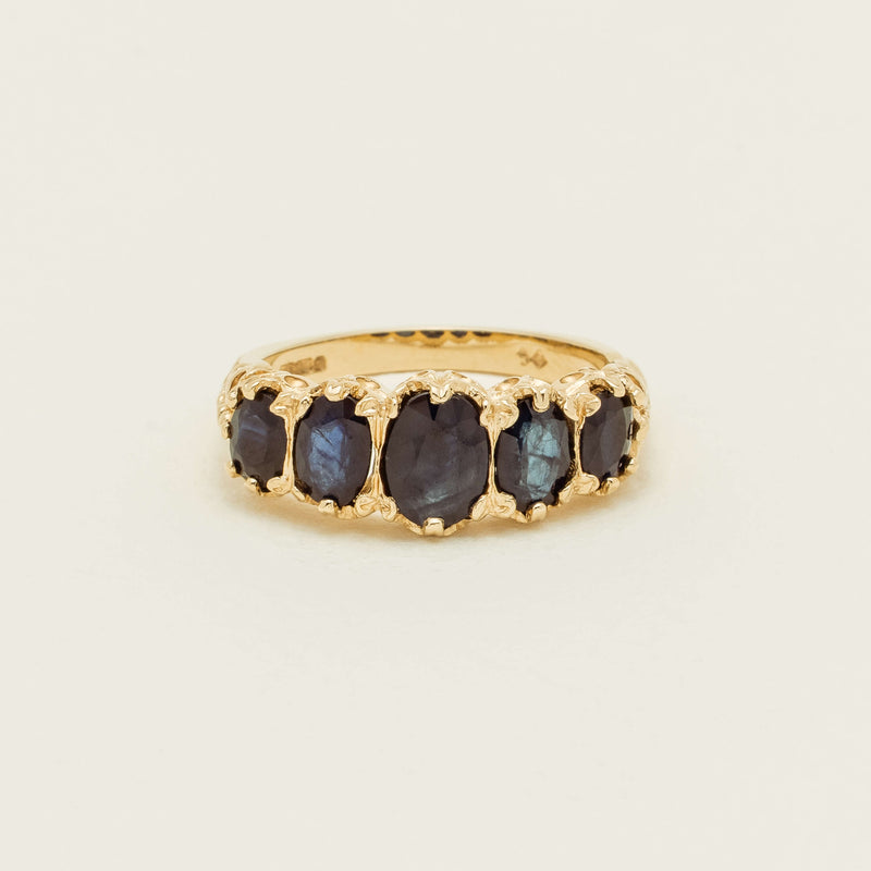 Deja Vu 14ct Yellow Gold 3.00ct Sapphire Ring - Ring - Walker & Hall