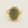 Deja Vu 9ct Yellow Gold Greenstone Decorative Ring - Ring - Walker & Hall