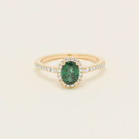 18ct Yellow Gold .72ct Emerald Diamond Mini Sierra Ring - Ring - Walker & Hall