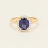 18ct Yellow Gold 1.62ct Sapphire & Diamond Nina Ring