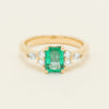 18ct Yellow Gold 1.44ct Emerald & Diamond Oriana Ring - Ring - Walker & Hall