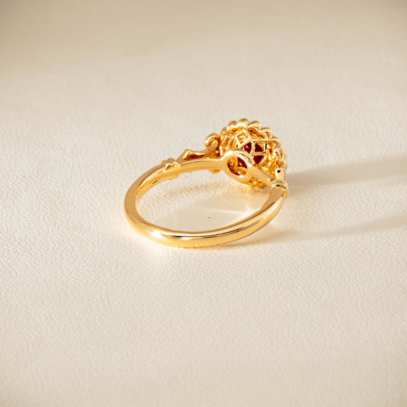 18ct Yellow Gold 1.02ct Ruby & Diamond Versailles Ring - Ring - Walker & Hall