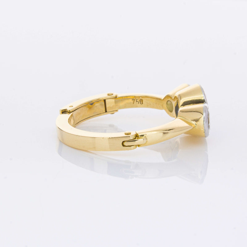 Deja Vu 18ct Yellow Gold 1.50ct Sapphire & Diamond Ring-Ring-Walker & Hall