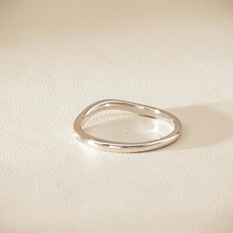 18ct White Gold .15ct Diamond Grace Band - Ring - Walker & Hall