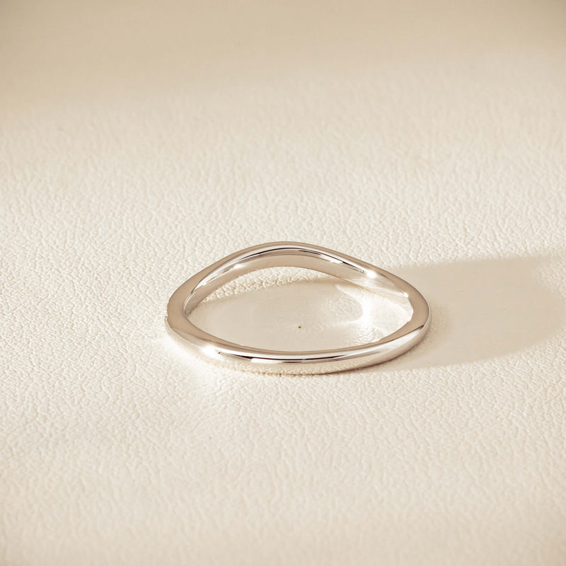 18ct White Gold .15ct Diamond Grace Band - Ring - Walker & Hall