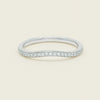 18ct White Gold .15ct Diamond Grace Band - Ring - Walker & Hall