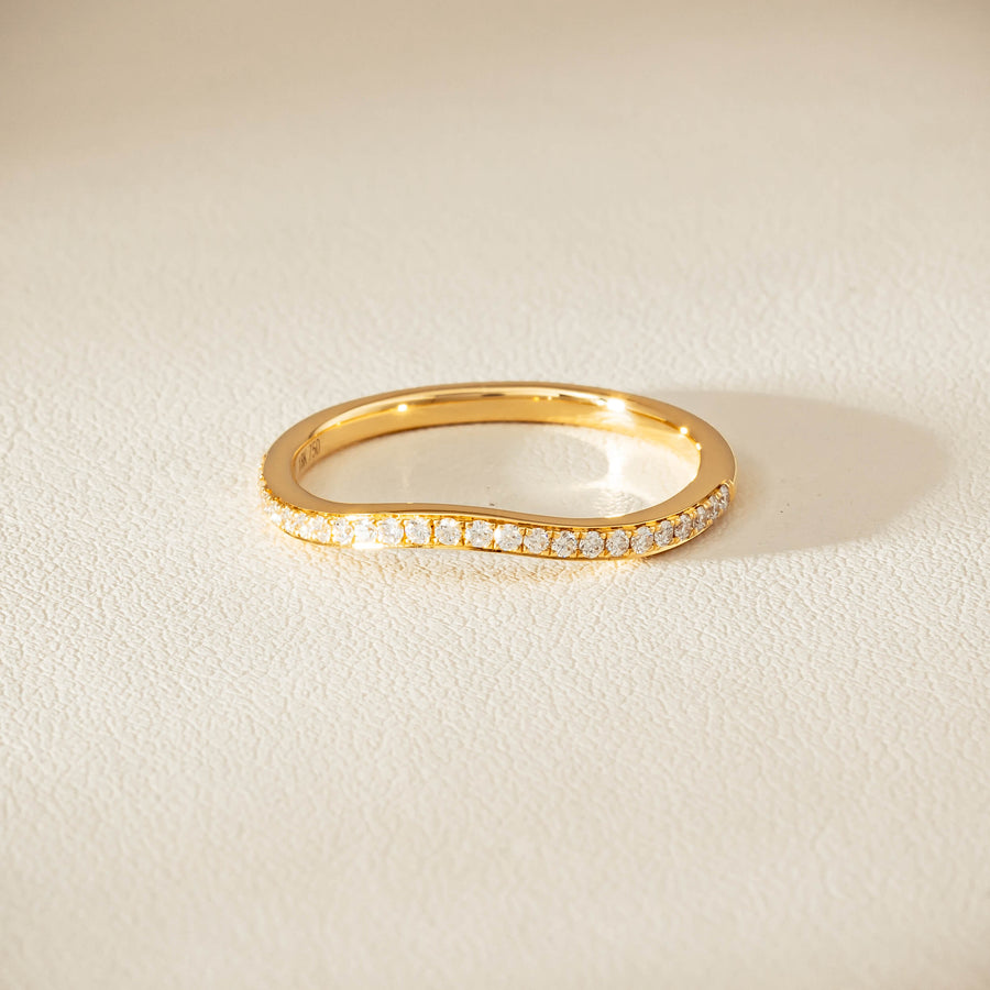 18ct Yellow Gold .15ct Diamond Grace Band - Ring - Walker & Hall