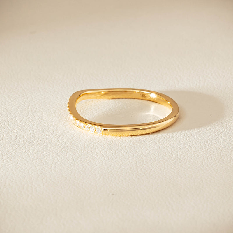 18ct Yellow Gold .15ct Diamond Grace Band - Ring - Walker & Hall