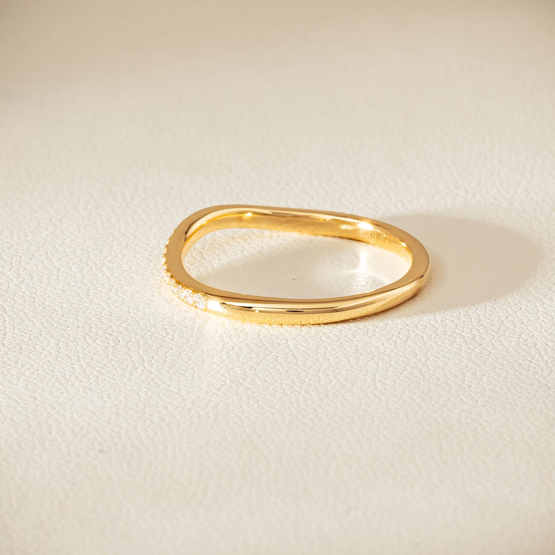 18ct Yellow Gold .15ct Diamond Grace Band - Ring - Walker & Hall